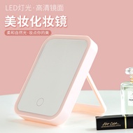 3 Mode LED Makeup Mirror Cermin Makeup Dressing Table Mirror Beauty Makeup Mirror Fill Light Adjusta