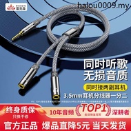 Rexson Audio Cable One Point Two Couple Double Headphone Splitter aux Male to Dual 3.5mm Female Plug