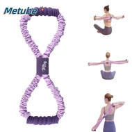 METUBE Yoga Tensioner, Silicone Rope Multi-functional 8-Line Puller, Portable Elastic Band 10/15/20 
