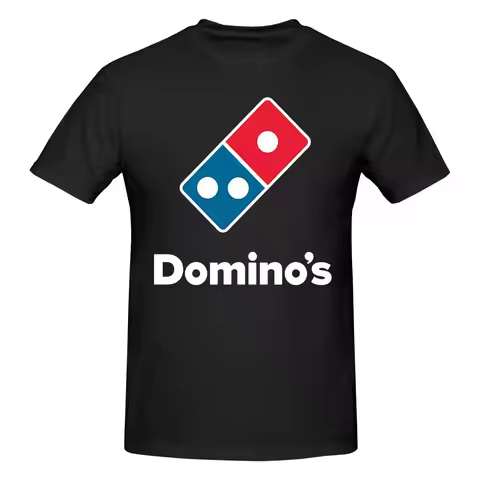Funny Dominos Pizza Men's Printed T-Shirt Unisex T shirtClothes Men