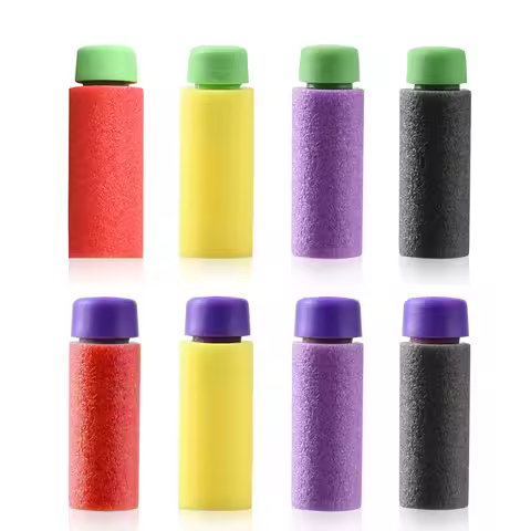 Worker MOD 200PCS Gen3 Short Darts Half Length Foam for Nerf Springer Light Head Purple Head For Pro