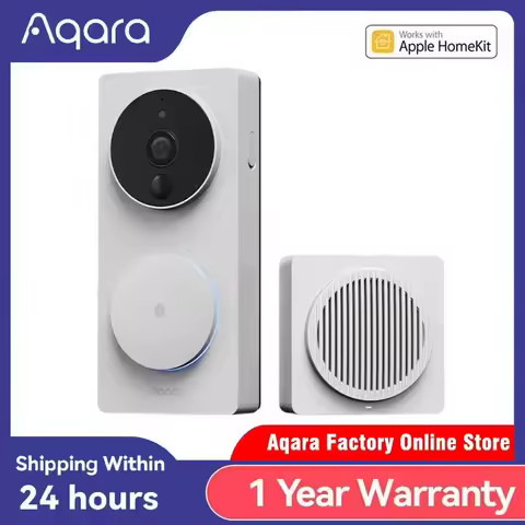 Aqara Smart Video Doorbell G4 1080P HD Pixels Visual Door Bell Smart Home Remote Control Electronic 