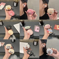 For Baseus AirGo AS01 Earphone Case Cute water stickers with delicate fruit patterns