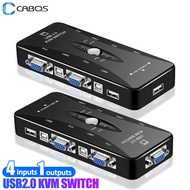 HD 1080p USB 2.0 VGA KVM switch 4 ports VGA splitter for mouse keyboard printer share switcher adapter 4 in 1 out KVM switch