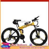 Lithium-assisted folding electric mountain bike 26 inch 21 speed 36V adult
