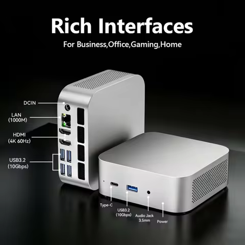 SZBOX S87 S76 AMD Ryzen 7 8745HS Ryzen 5 7640HS Mini PC Windows 11 Pro DDR5 M.2 SSD WiFi 6 BT5.2 Des