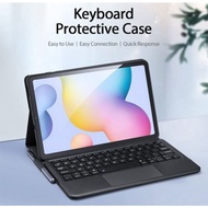 Original Flip Case Bluetooth Keyboard Samsung Galaxy Tab S6 Lite 2022 Case Dux Ducis Flip Cover Casing Tablet Bumper Perside Softcase Ori