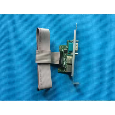 NEW I/O Serial & PS/2 Port Adapter Add-in Card w/ Cable F6VNT for Dell Optiplex 360 380 580 740 760 