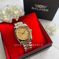 宾马 Balmer 5004M TT-29 Classic Sapphire Glass Women Watch with Gold dial and Two tone Silver and Gold Stainless Steel