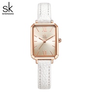 SK Womens Watch Womens niche high-end sense lola rose small brown watch square watch Womens Shenzhen