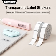 NIIMBOT D11/D110/D101 Transparent Sticker Paper,Waterproof And Oil Proof Household Storage