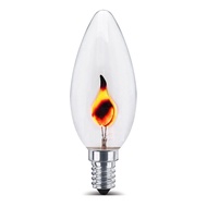 E14 C32 3W SES Flicker Bulb