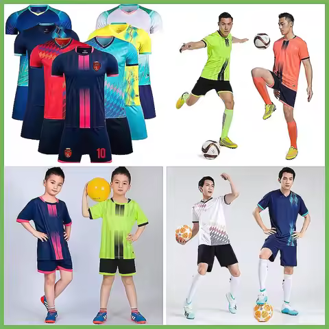 wholesale price custom name factory sale Custom Soccer Shirt 24/25 Custom Soccer Jersey Set for Men 