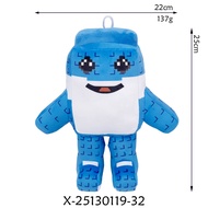 Cute Blue No. 67 Plush Toy Stuffed Doll Steal a Brainrot Game Character Collectible Soft Plushie Gif