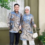 KEMEJA Batik Tunic Couple Soganmodren Set For Men And Women, The Latest Men's Long Shirt Top