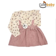 [CUTIE BABY SHOP] PINK FLOWER DRESS CUTE CHILDREN'S DRESS SNI (2-4T)