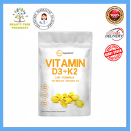 Microingredients Vitamin D3 5000IU Plus K2 Immune Vitamin Complex with Virgin Sunflower Seed Oil 300 softgels
