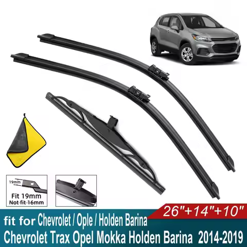 Car Windshield Wiper Blades Fit For Chevrolet / Ople / Opel Mokka Holden Barina Rear Wiper Blades Ru
