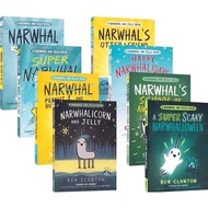 A Narwhal and Jelly Book Series 8 Books Set By Ben Clanton,English book for children 5-9 yrs