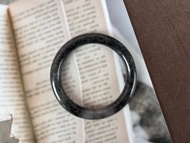 糯冰種烏雞翡翠手鐲(大大大圈口)