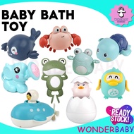 TOY- Baby Bath Toy Cute Sea Turtle Whale Mainan Budak Duck Mainan Bayi Swimming Water Mainan Budak Perempuan