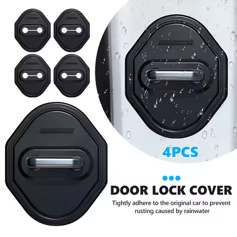 Car Door Mute Damping Cushion Door Lock Buckle Protector Cover For BMW Performance M2 M3 M4 X1 X3 X4