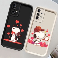 CH37 Snoopy Love Soft Casing for Samsung S21 S24 FE A55 M15 S25 Ultra 5G Protective Case