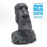 Aquarium Decoration Moai Easter Island Fish Tank Aquarium Ancient Easter Island Stone Head Ornament Decoration