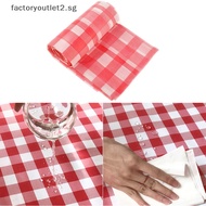 factoryoutlet2.sg Disposable Thickening Red Checkered Tablecloth Party Weddings Home Decoration Hot