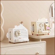 SQ2 Small-sized pegboard tissue box desktop remote control multi-functional storage box coffee table