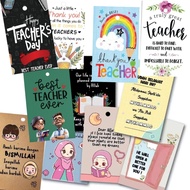 Kad Ucapan Hadiah Hari Guru Penanda Buku Islamic Cute Quotes Design Tag Hadiah Motivate Bookmark Mur