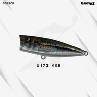 Senses Fishing Kaiko 62 Popper 62mm 7.7g | Top Water Rattle Lure | 3X Treble Hooks