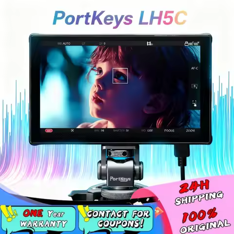 PortKeys LH5C Camera Monitor 800 Nits High Brightness 5.4 inch HD IPS Screen Director Monitor With10