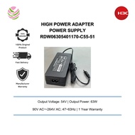 H3C 54V 60W High Power Adapter Power Supply - RDW06305401170-C55-51