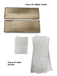 DIY portable sliding clear all side display arcylic hobbies decoration