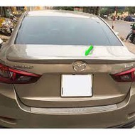 Mazda 2 sedan 2015-2020 trunk spoiler, unpainted wood