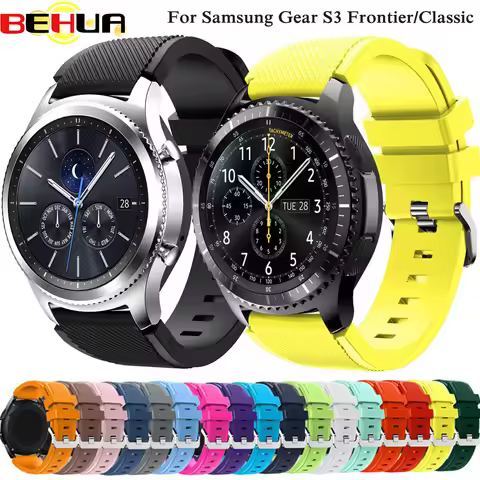 Gear S3 Frontier Classic Watch Band 22mm Silicone Sport Replacement Watch Men women's watches Strap 