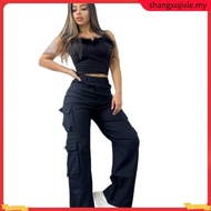 ECINOS - Darkest Cargo Pants | Women's pants | Highwaist Trousers