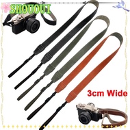 SHOUOUI Camera Shoulder Strap, PU Leather Retro Micro Single Strap, Accessories Adjustable Neck Stra