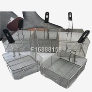 Stainless steel 81 commercial frying net pan basket oven frame French fries chicken blue oil filt