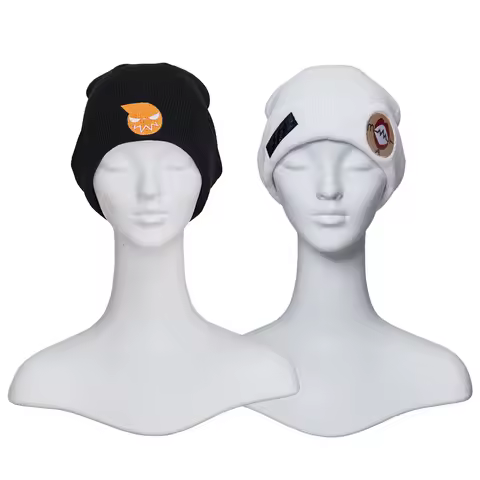 Anime Soul Cosplay Eater Soul Costume Knitted Beanie Hats Soul Unisex Embroidered Beanie Cap Hallowe