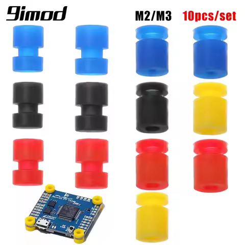 9IMOD 10pcs M2/M3 RC Rubber Shock Absorber Balls for F3 F4 F7 Flight Controller FPV Quadcopter Anti 