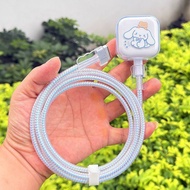 Cute Charger Protector Set for MacBook Air M5 M4 40W Power Adapter, Anti‑Break Cable Spiral Protecto
