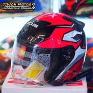 ZEUS SINGLE VISOR HELMET🇹🇼 GJ609 YAMAHA RED