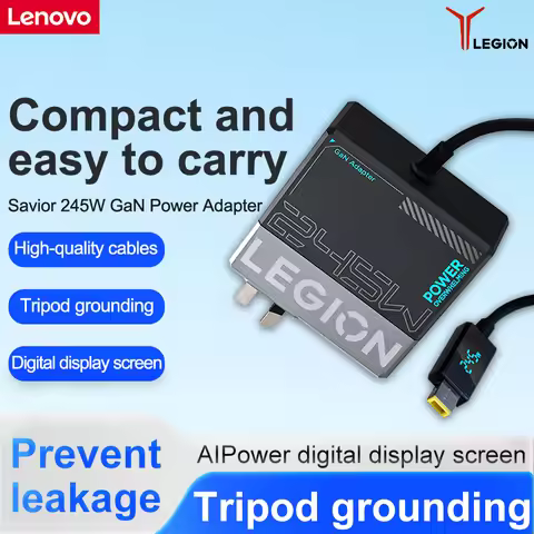 Lenovo Ultra-Fast Charger Portable Laptop Charger Lenovo Legion 245W Gan Power Adapter Universal Com