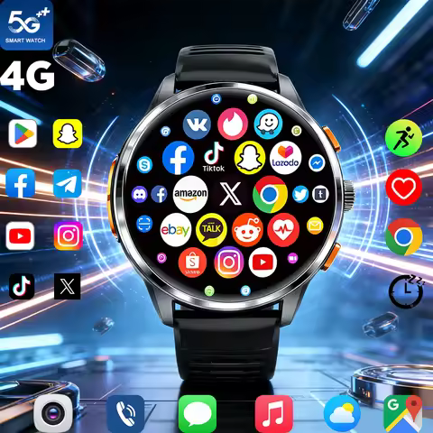 2026 4G/5G Smart Watch 1.6 inches 480*480 AMOLED 950mAh Battery 200W Camera Health Management GPS Bl