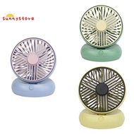 Portable USB Table Fan Rechargeable Adjustable Angle Mini Desk Fan Small Cooling Fans