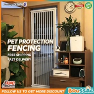 BOUSSAC Pet  Fence Metal Staircase Safety Gate 66-159cm Protection Fencing