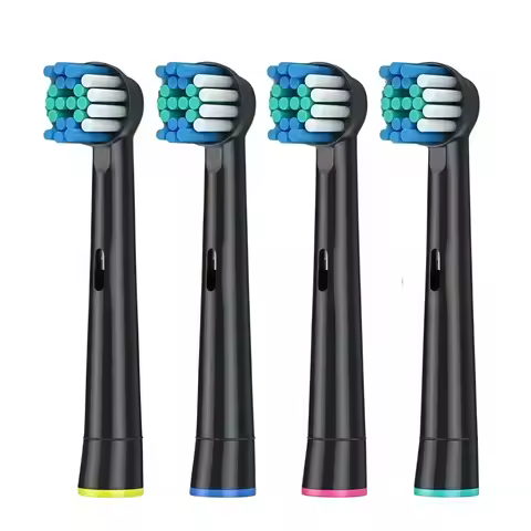 4 Pcs/Pack Replacement Toothbrush Heads Refill Compatible with Oral B Braun Pro 500/1000/5000,Soft D