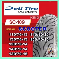 FREE TUBELESS NUT  DELI TIRE SCOOTER URBAN GRIP 2025 SC-109 13 14 15 INCH SC109 ADV VARIO NMAX NVX X